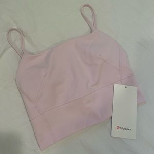 Pink Lululemon Wunder Train Strappy Tank